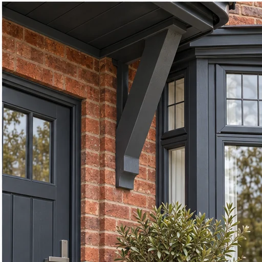 Detail: the junction between exterior materials
