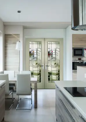 Double Doors door, pictured in Thistle