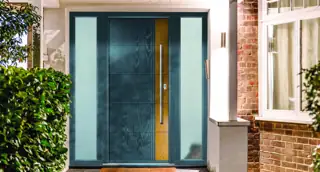 Howell Grained door, pictured in Slate Grey