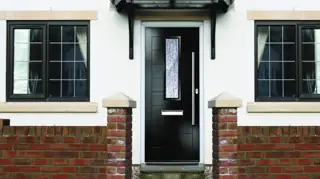 Moderne Alexandra door, pictured in Black