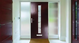 Wellington door, pictured in Rosewood
